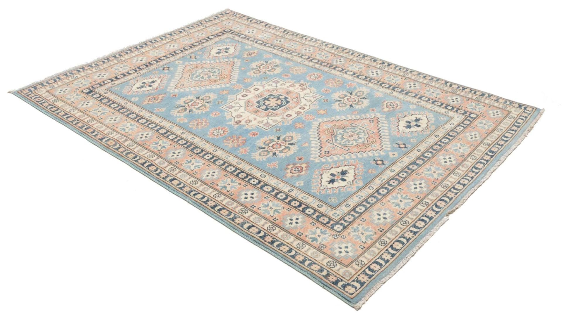 Kazak Orientteppich 152 × 207 cm aus Wolle, handgeknüpft