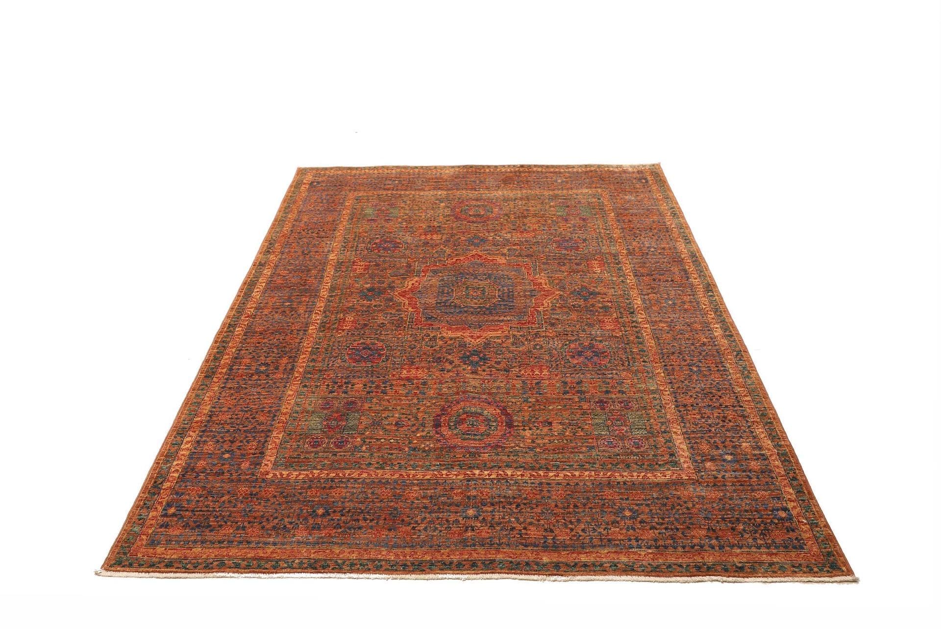 mamluk-orientteppich-150-x-205cm-handgeknupft-schurwolle-3 Handgeknüpfter Mamluk Orientteppich 150 × 205 cm