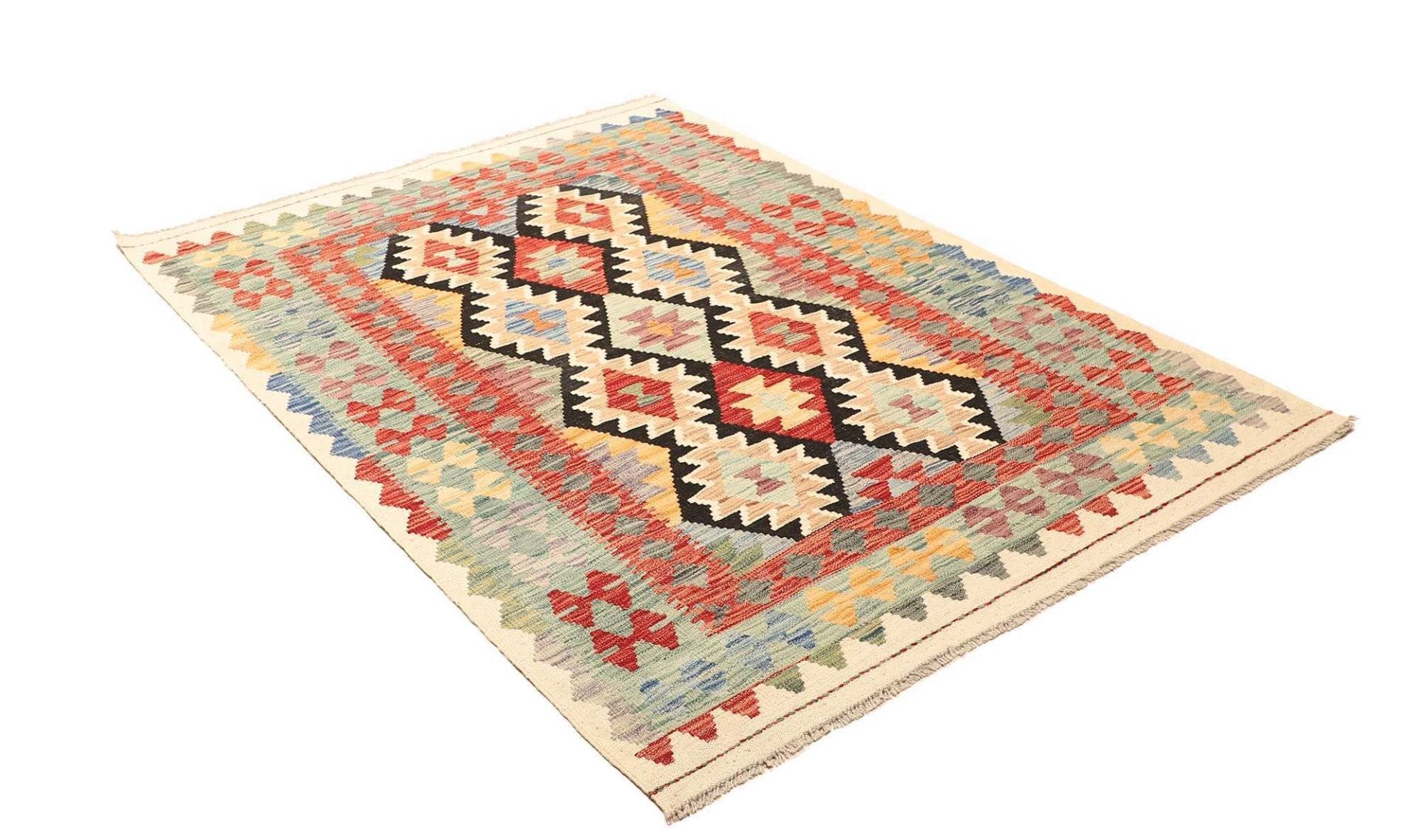 Kelim 135 × 181 cm aus Wolle, handgewebt