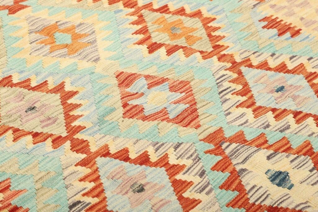 Orientteppich 150 x 195 cm Schurwolle handgewebt