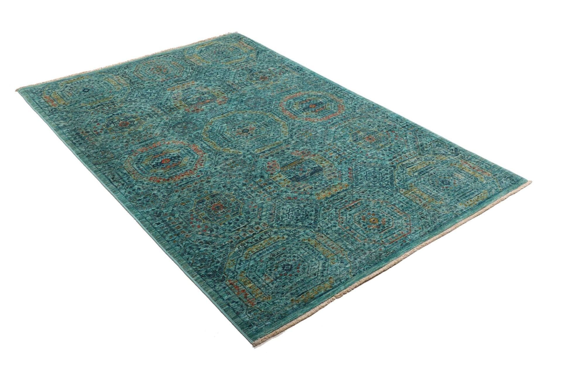 Handgeknüpfter Mamluk Orientteppich 127 × 187 cm