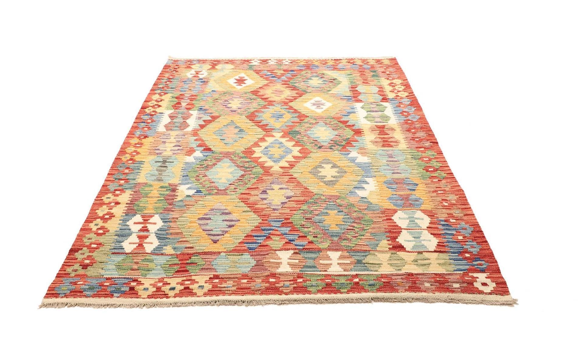 Kelim 154 × 203 cm aus Wolle, handgewebt