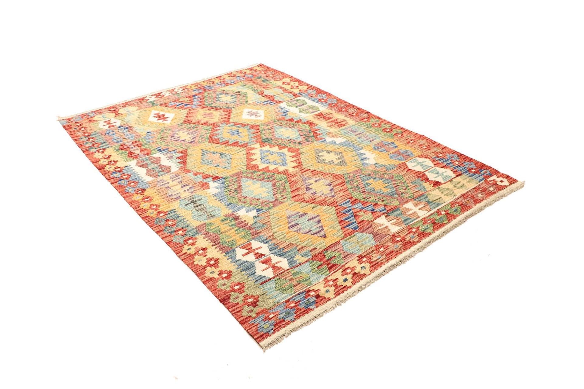 Kelim 154 × 203 cm aus Wolle, handgewebt