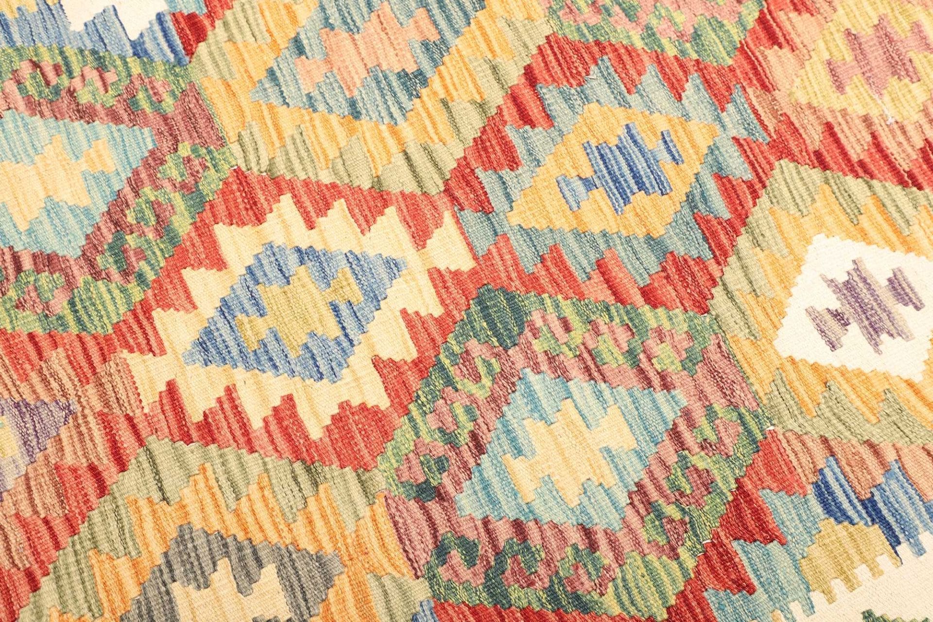 Kelim 154 × 203 cm aus Wolle, handgewebt