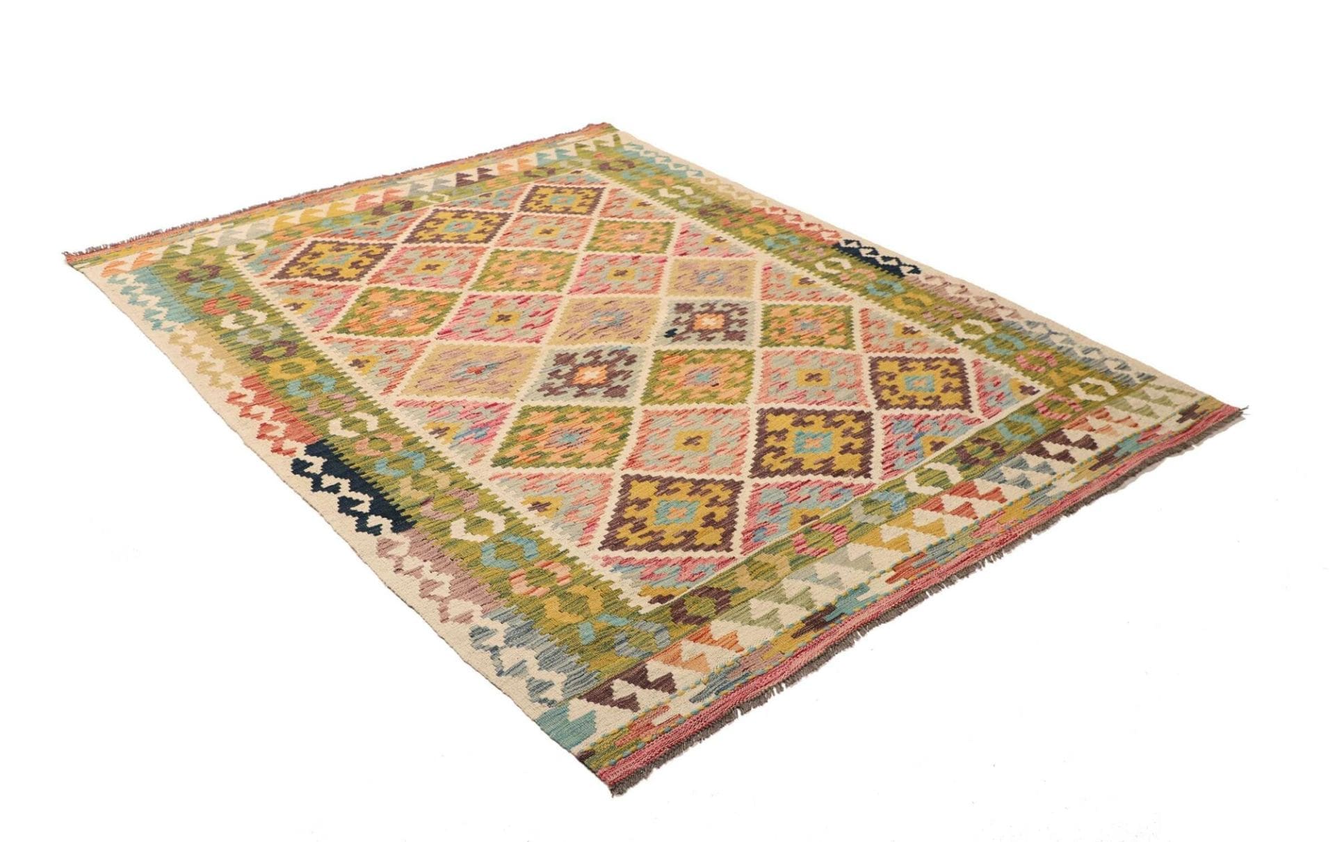 Handgewebter Kelim, 158 × 200 cm, Wolle