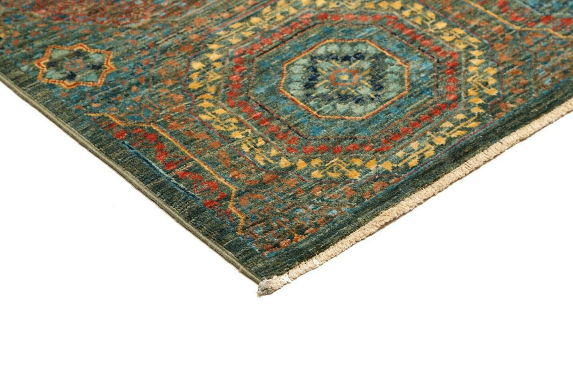 Handgeknüpfter Mamluk Orientteppich, 124 × 186 cm, Wolle