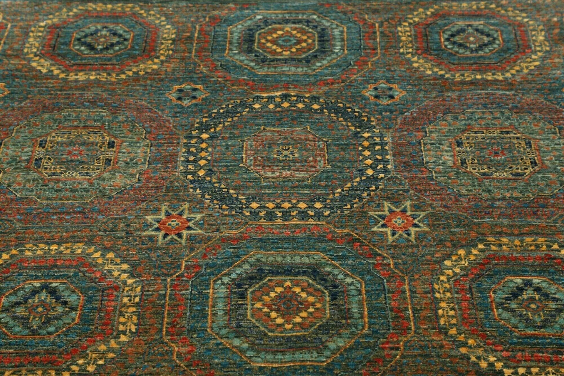 Handgeknüpfter Mamluk Orientteppich, 124 × 186 cm, Wolle