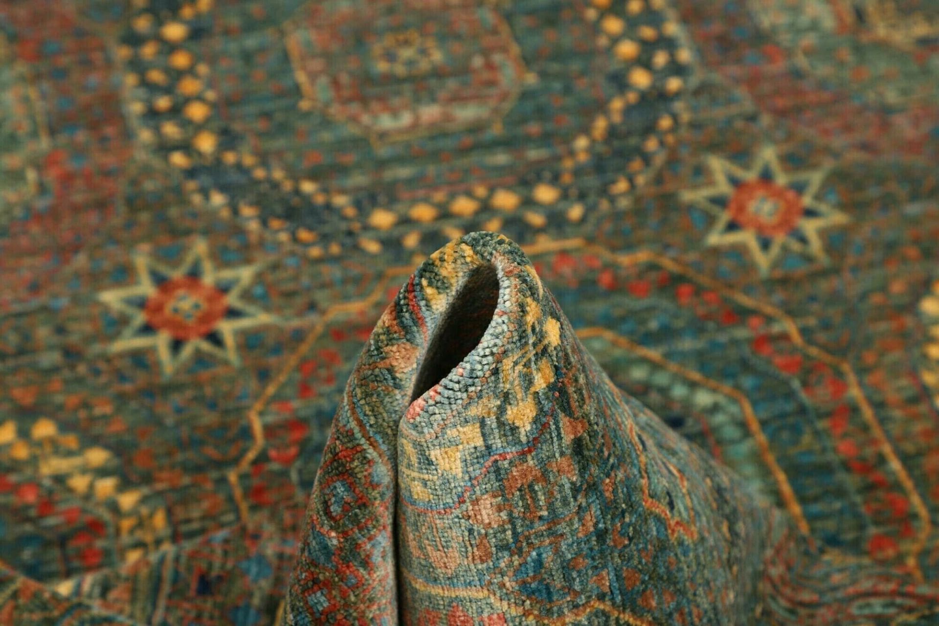 Handgeknüpfter Mamluk Orientteppich, 124 × 186 cm, Wolle