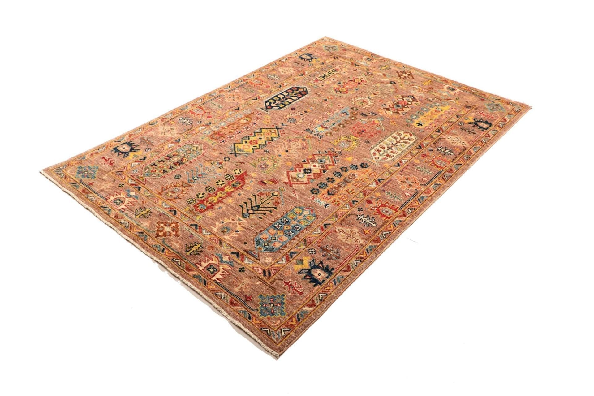 Handgeknüpfter Samarkand Orientteppich 132 × 180 cm