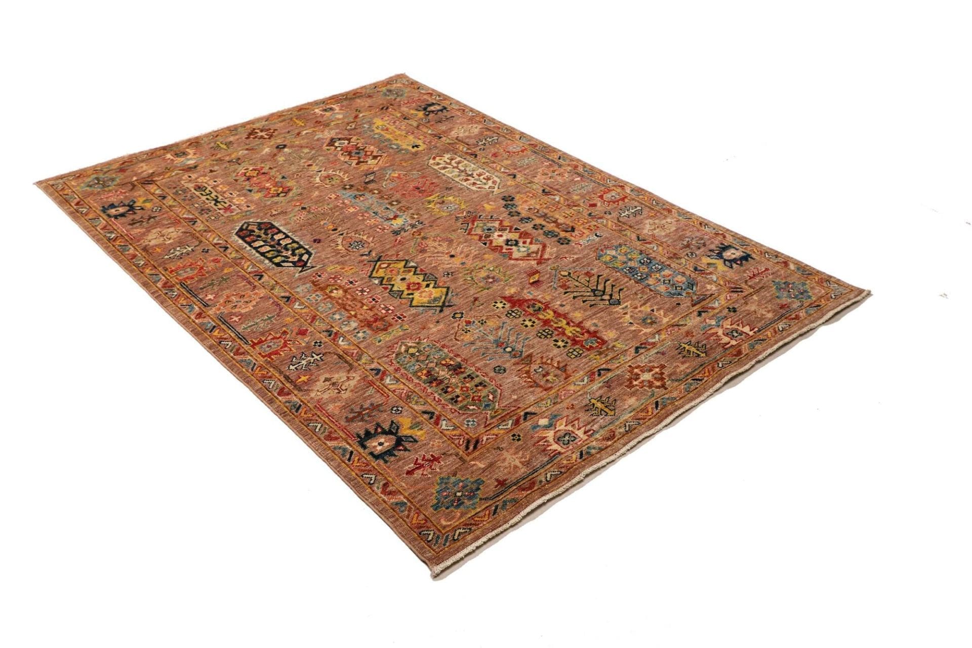 Handgeknüpfter Samarkand Orientteppich 132 × 180 cm