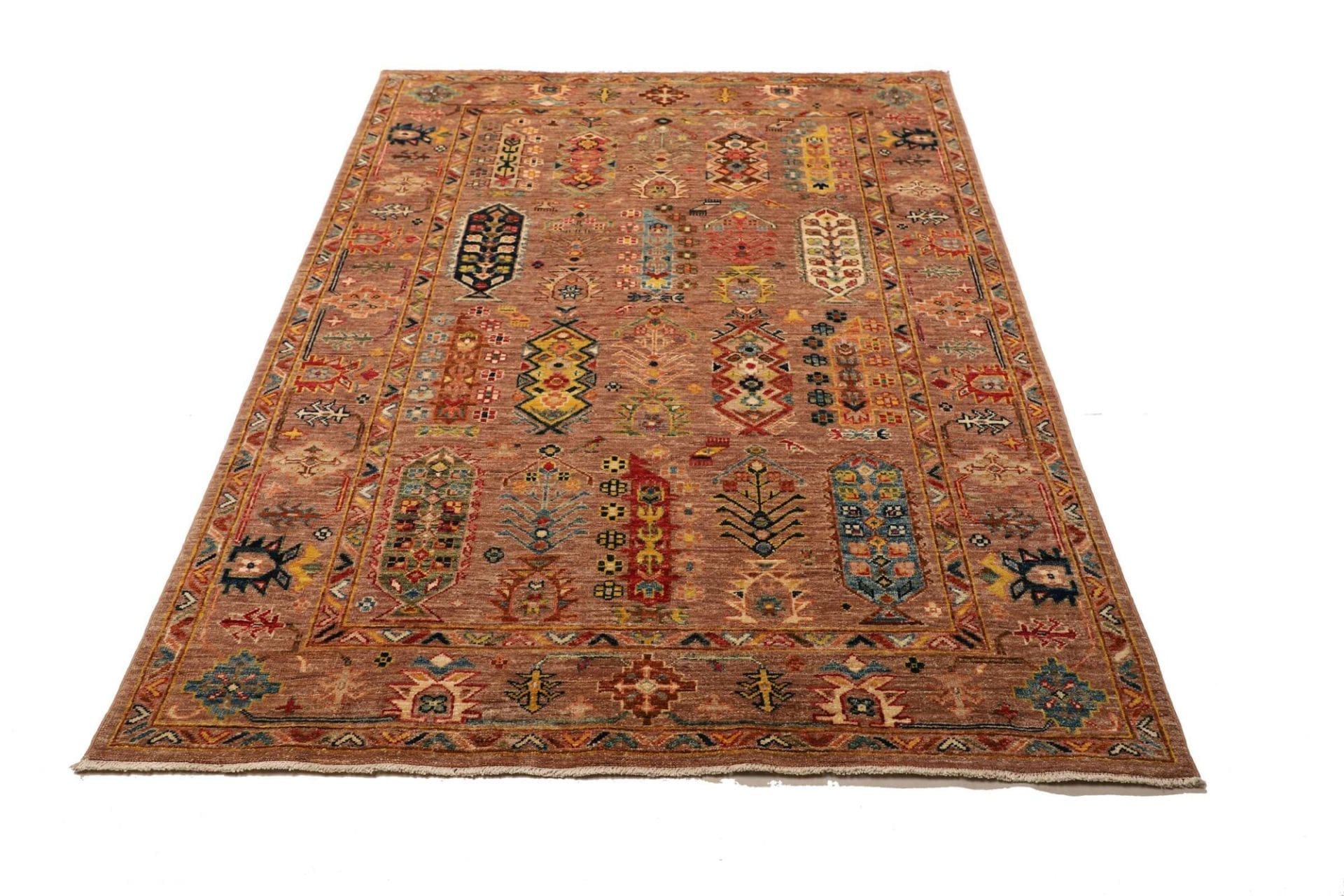 Handgeknüpfter Samarkand Orientteppich 132 × 180 cm