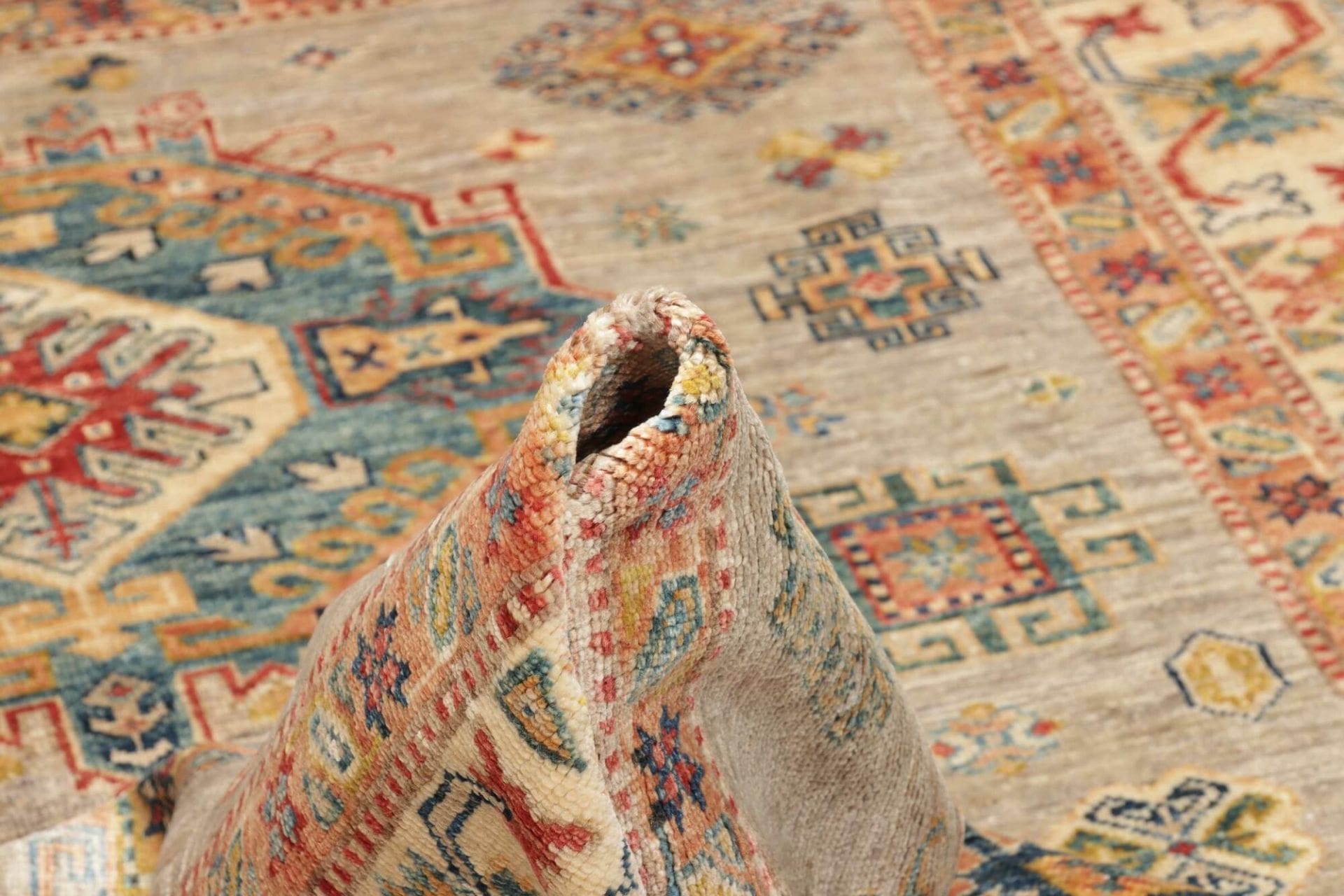 Handgeknüpfter Kazak Orientteppich, 153 × 203 cm, Wolle