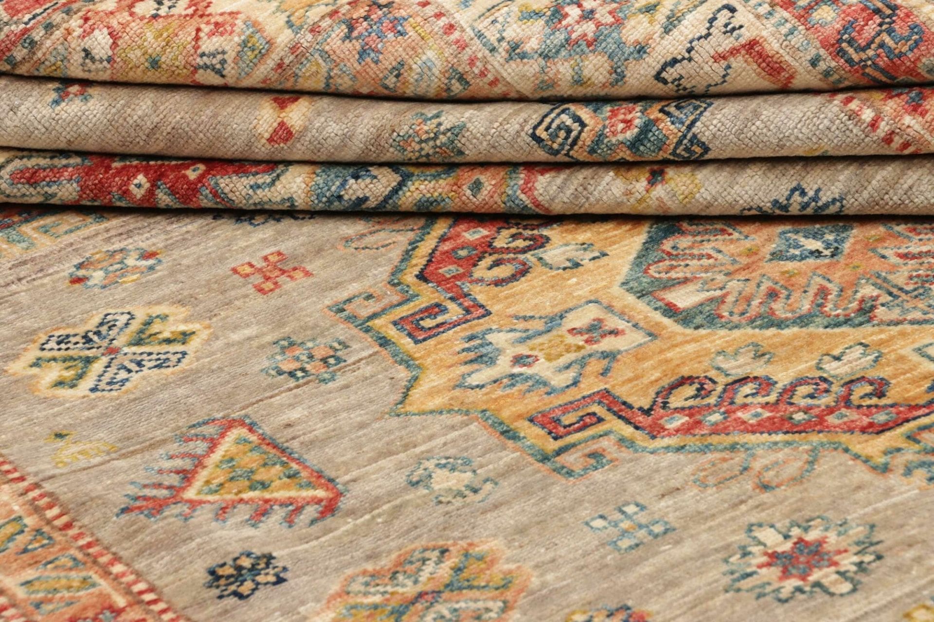 Handgeknüpfter Kazak Orientteppich, 153 × 203 cm, Wolle