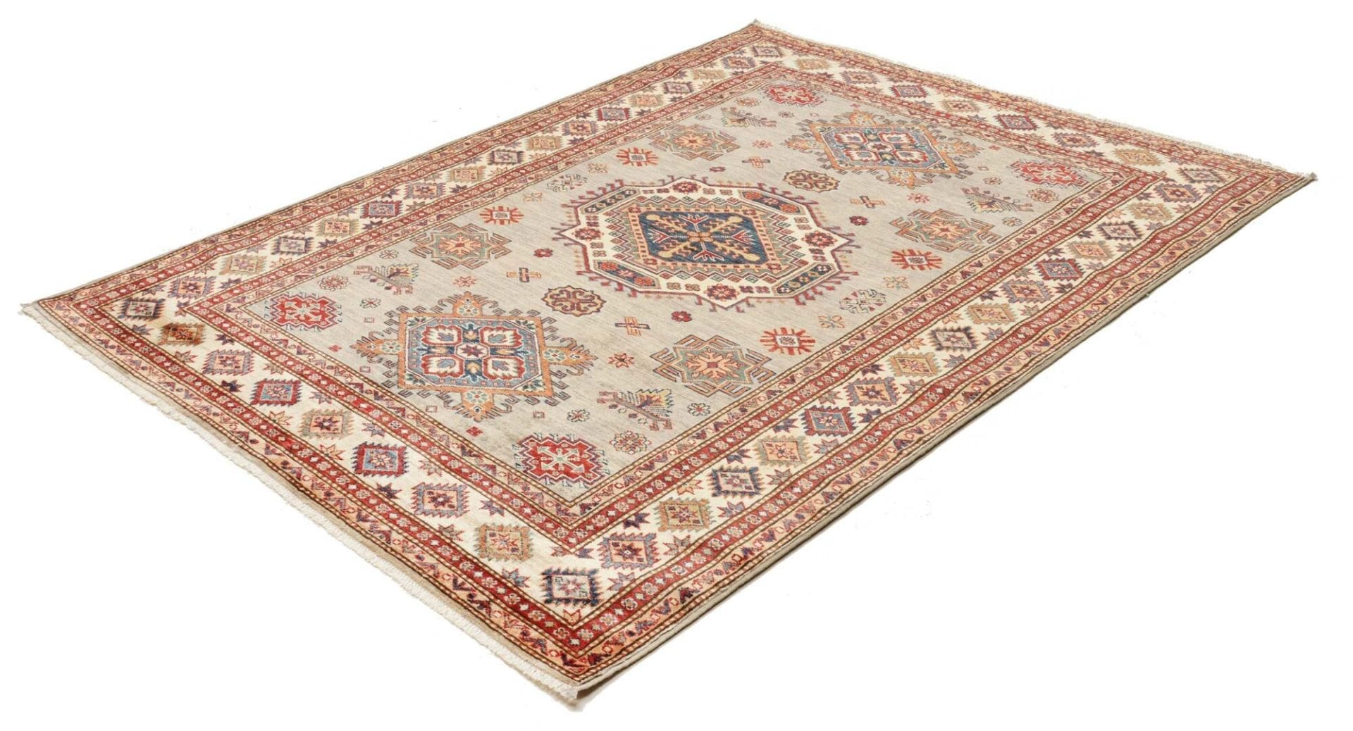 Handgeknüpfter Kazak Orientteppich, 157 × 200 cm, Wolle
