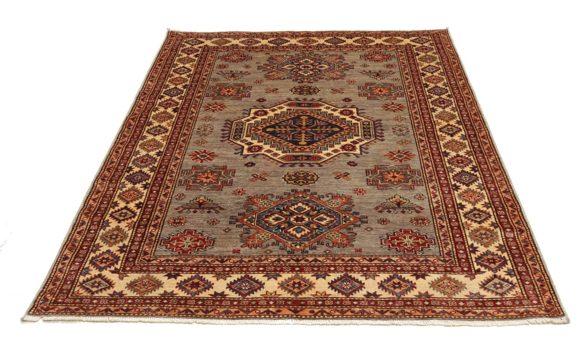 Handgeknüpfter Kazak Orientteppich, 157 × 200 cm, Wolle