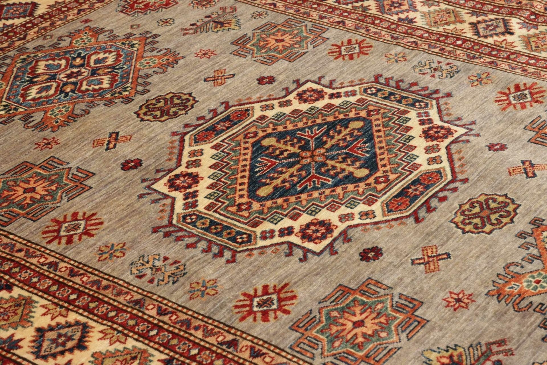 Handgeknüpfter Kazak Orientteppich, 157 × 200 cm, Wolle