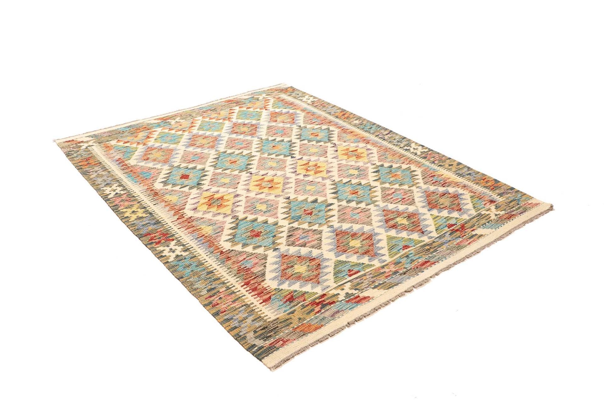 Kelim 158 × 194 cm aus Wolle, handgewebt