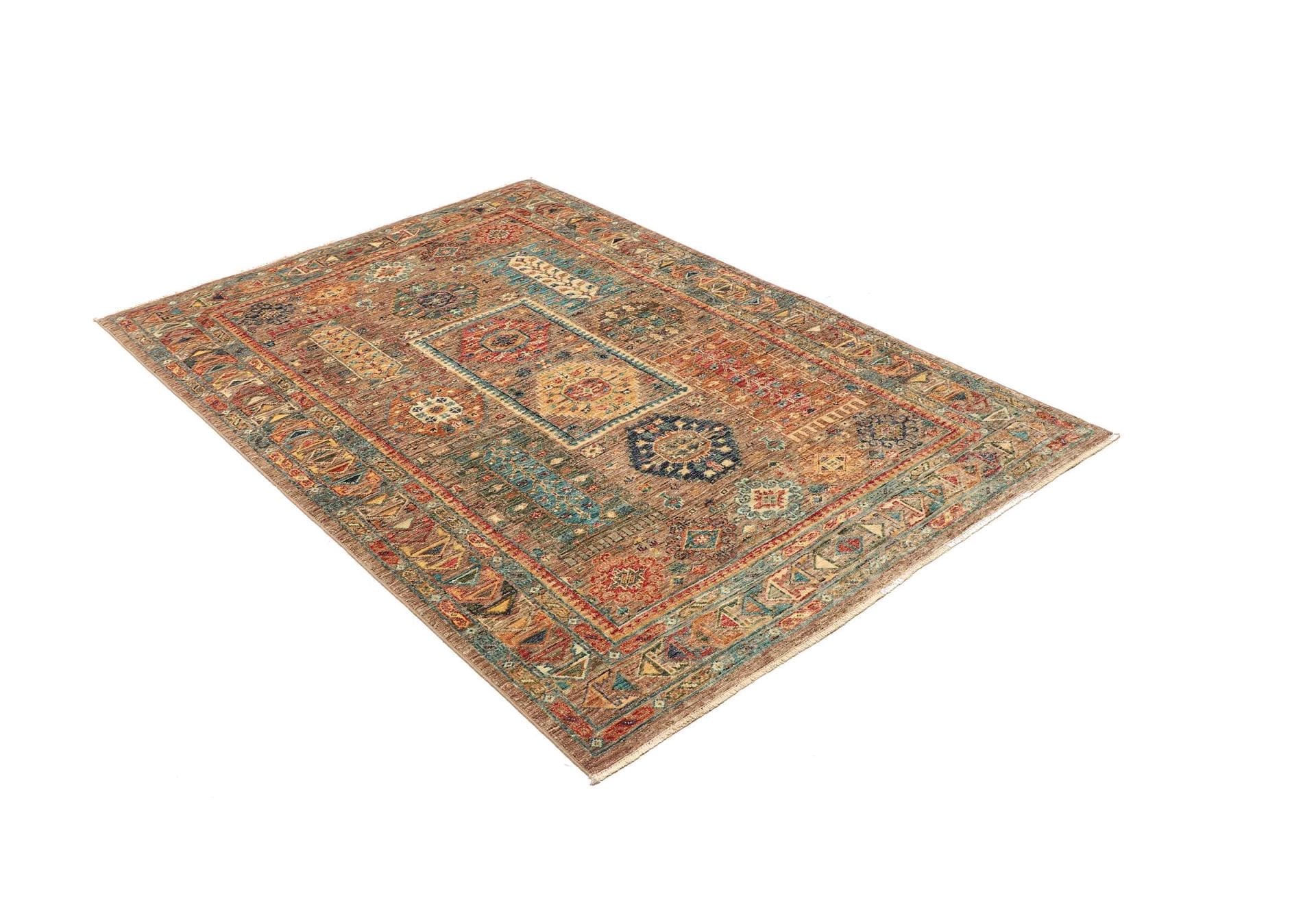Handgeknüpfter Samarkand Orientteppich 129 × 181 cm