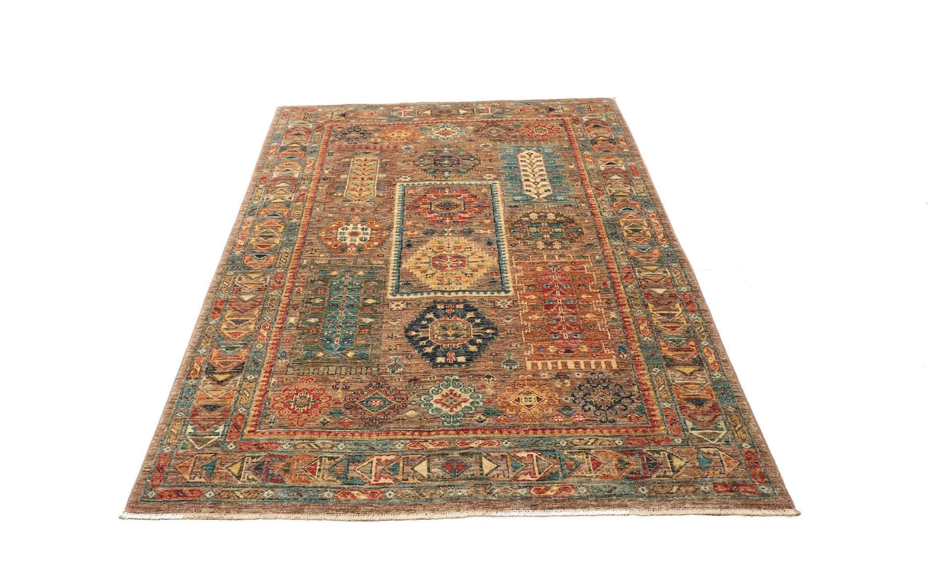 Handgeknüpfter Samarkand Orientteppich 129 × 181 cm
