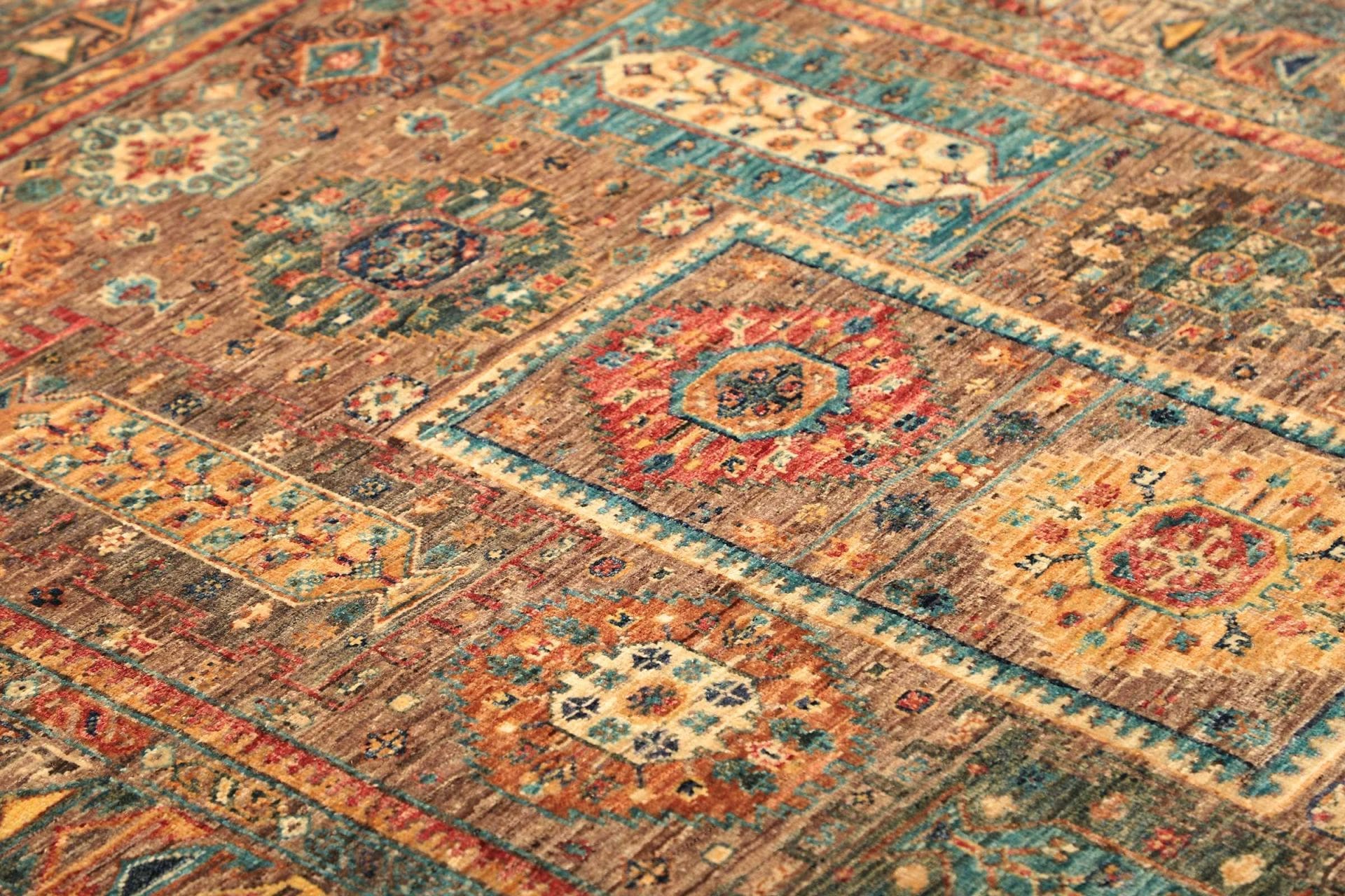 Handgeknüpfter Samarkand Orientteppich 129 × 181 cm