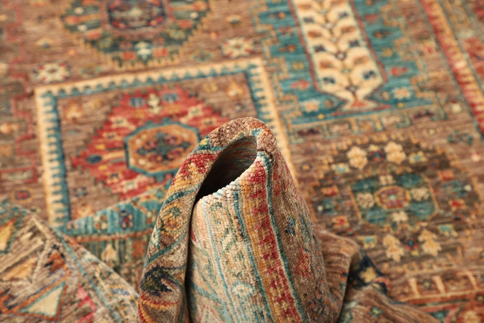 Handgeknüpfter Samarkand Orientteppich 129 × 181 cm