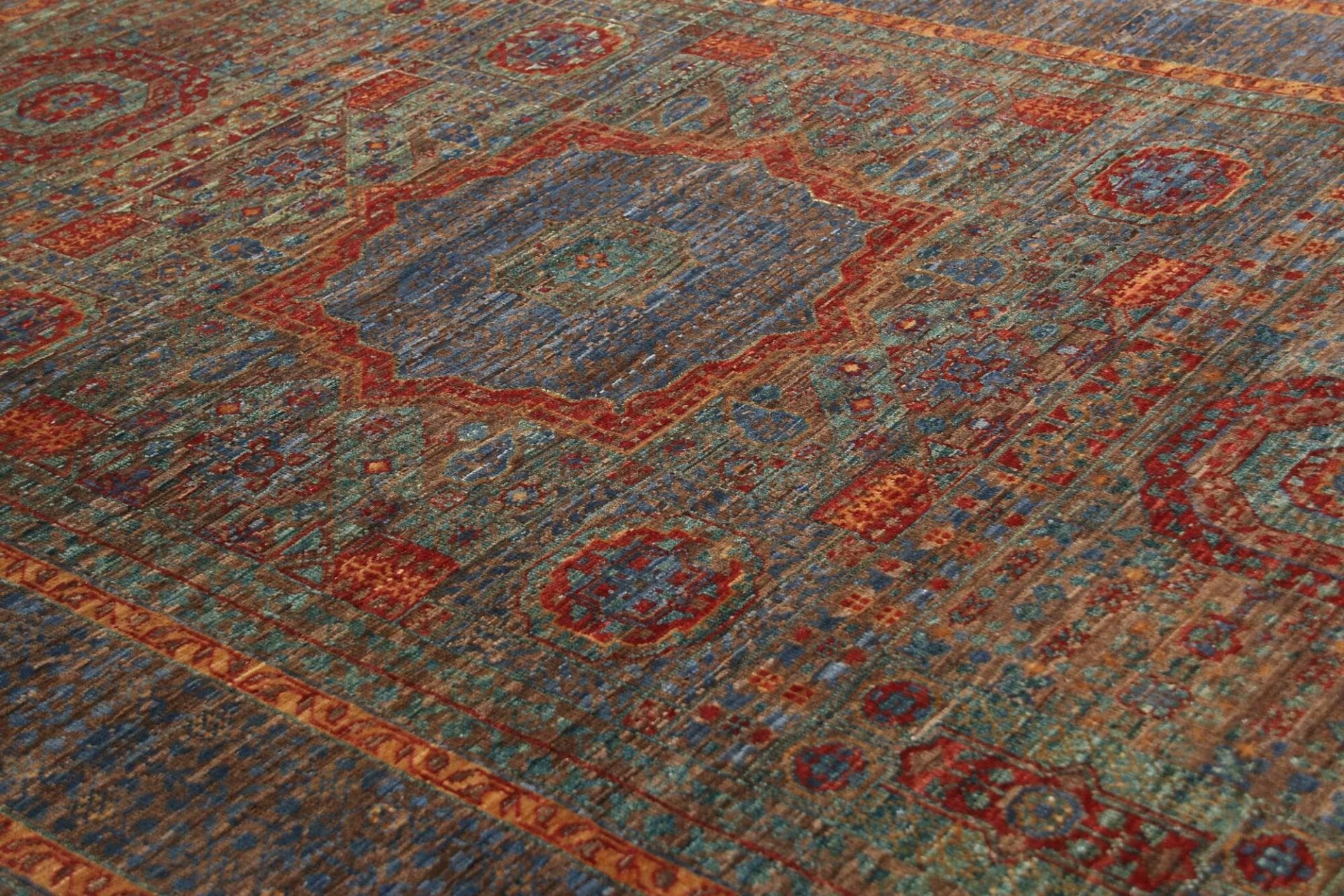 Mamluk Orientteppich 128 × 183 cm aus Wolle, handgeknüpft