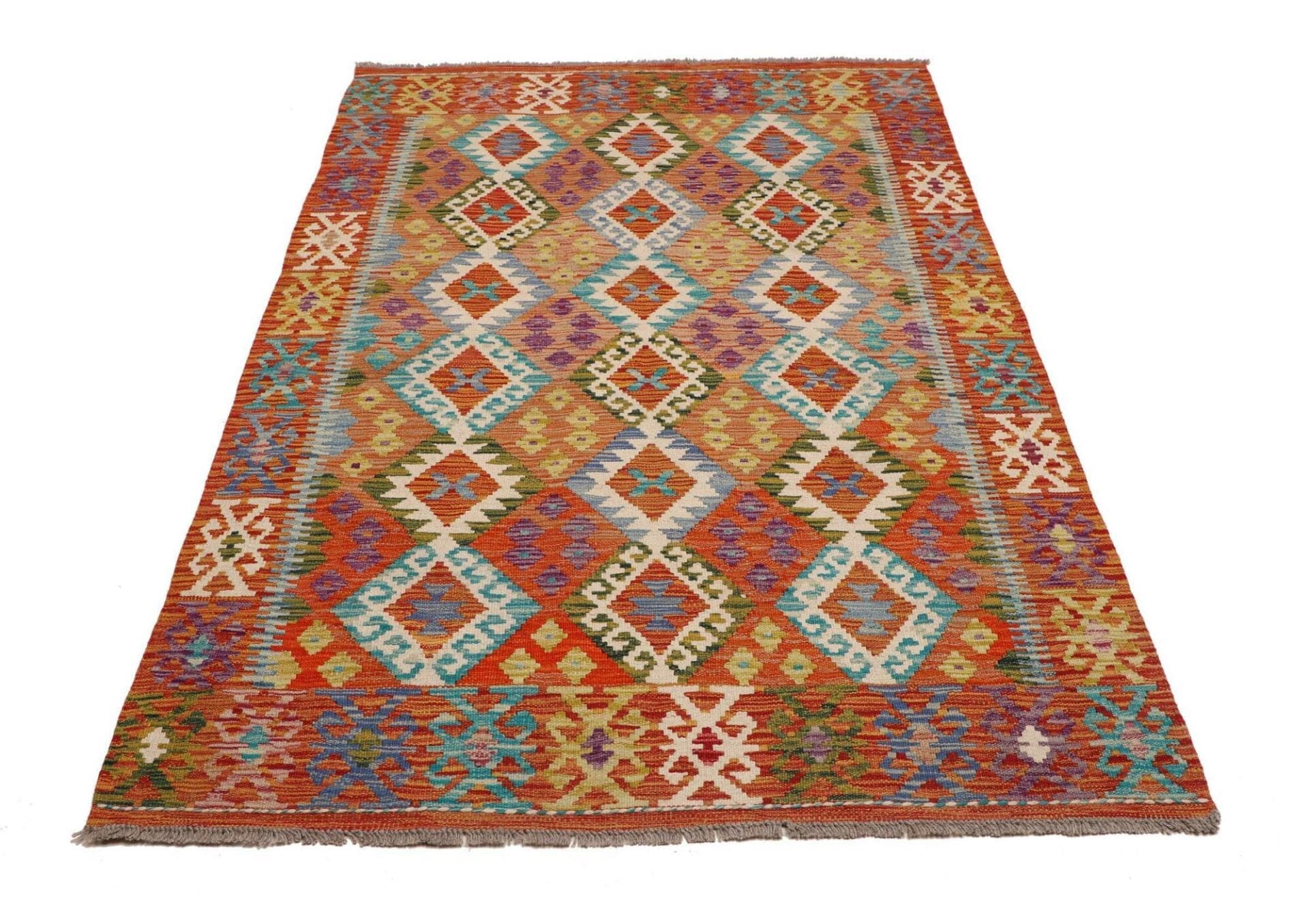 Kelim 130 × 194 cm aus Wolle, handgewebt