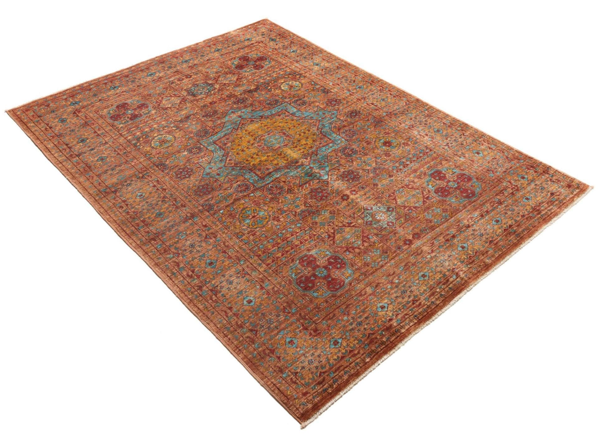 Mamluk Orientteppich aus Pakistan, 129 × 172 cm