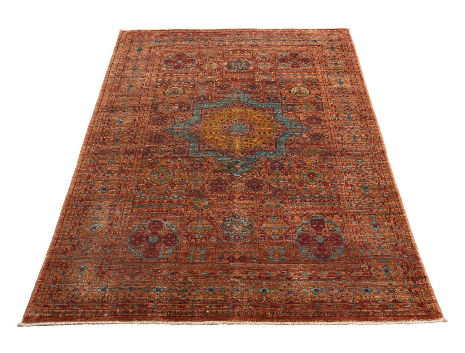 Mamluk Orientteppich aus Pakistan, 129 × 172 cm
