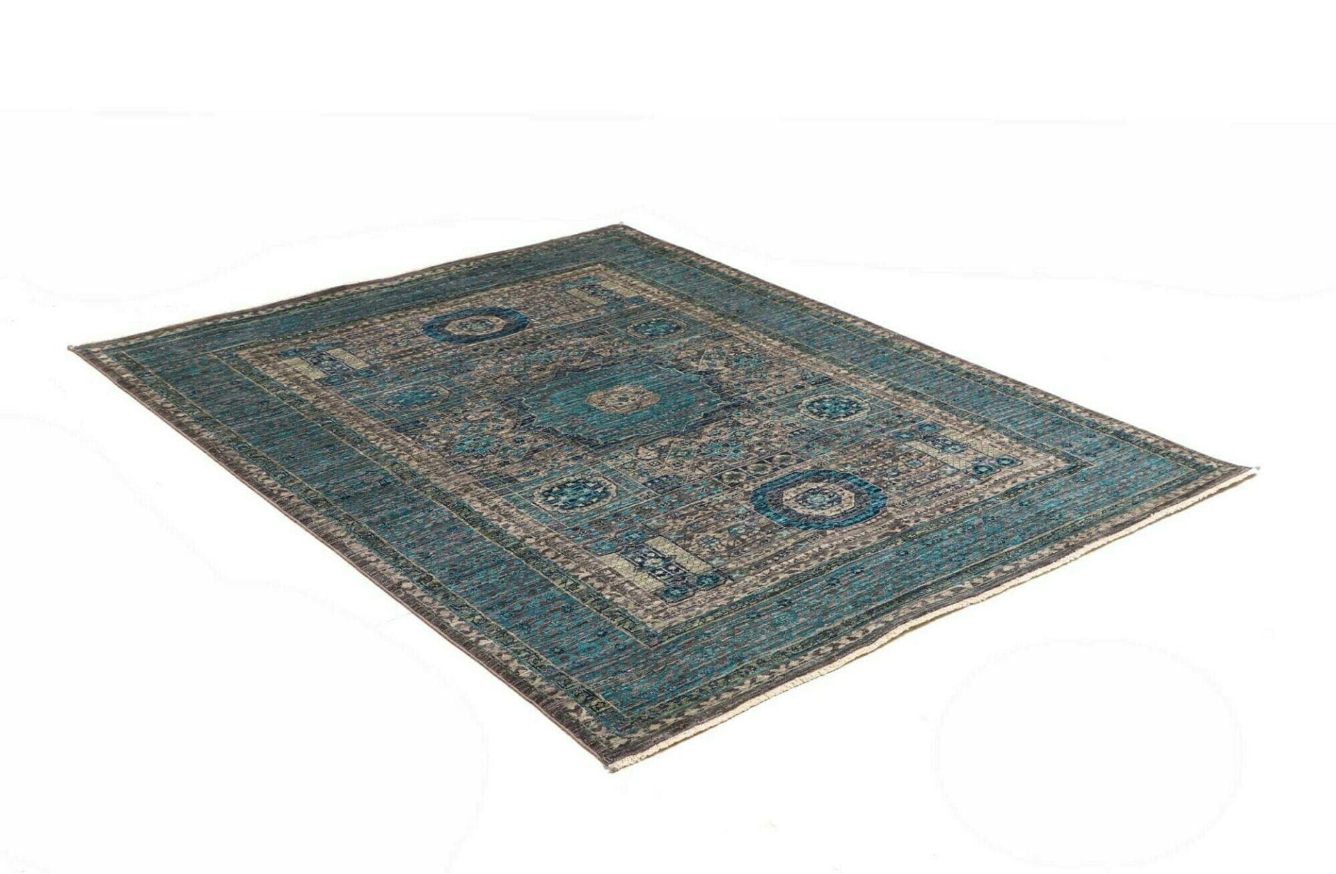 Mamluk Orientteppich aus Pakistan, 136 × 174 cm