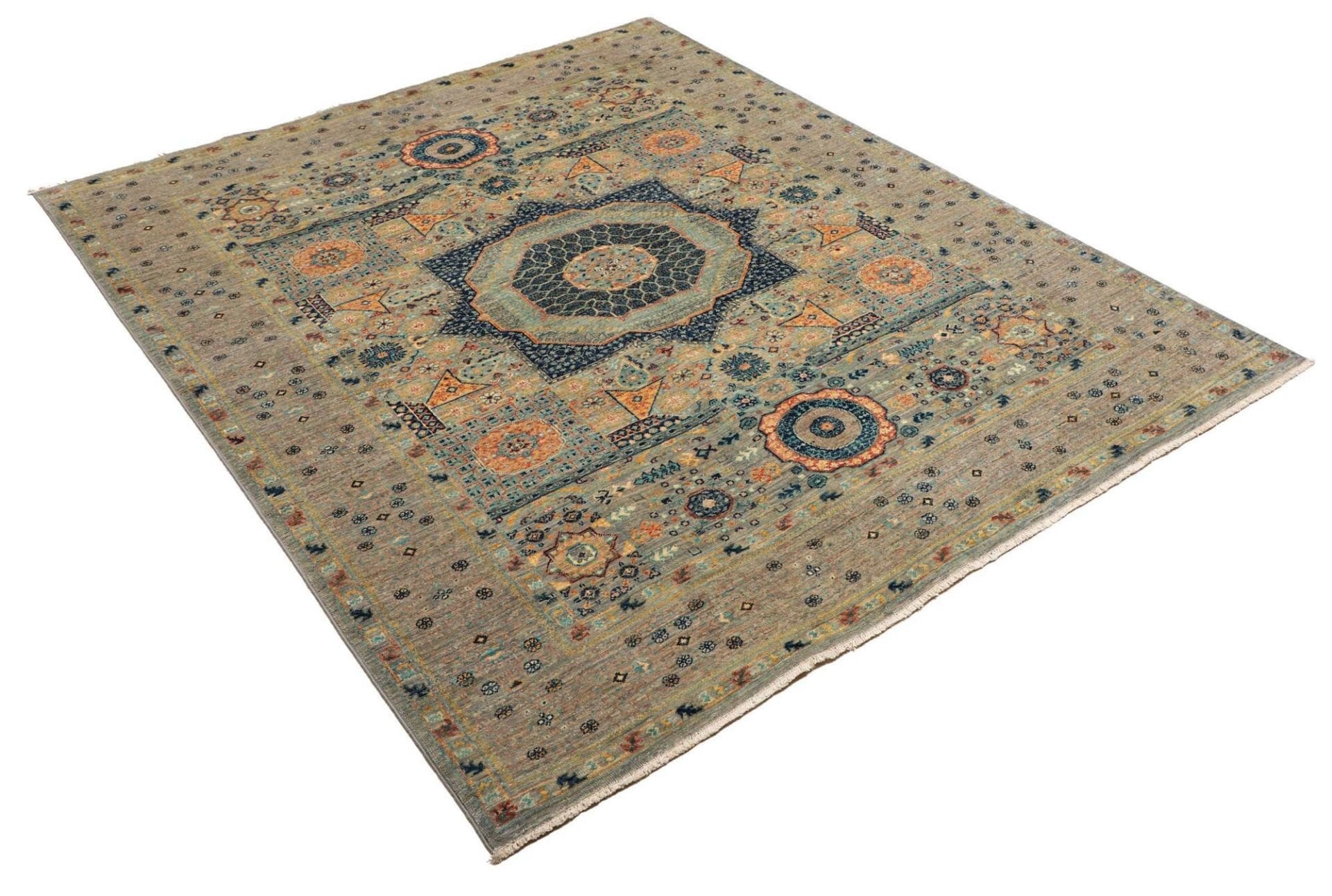 Handgeknüpfter Mamluk Orientteppich 157 × 190 cm