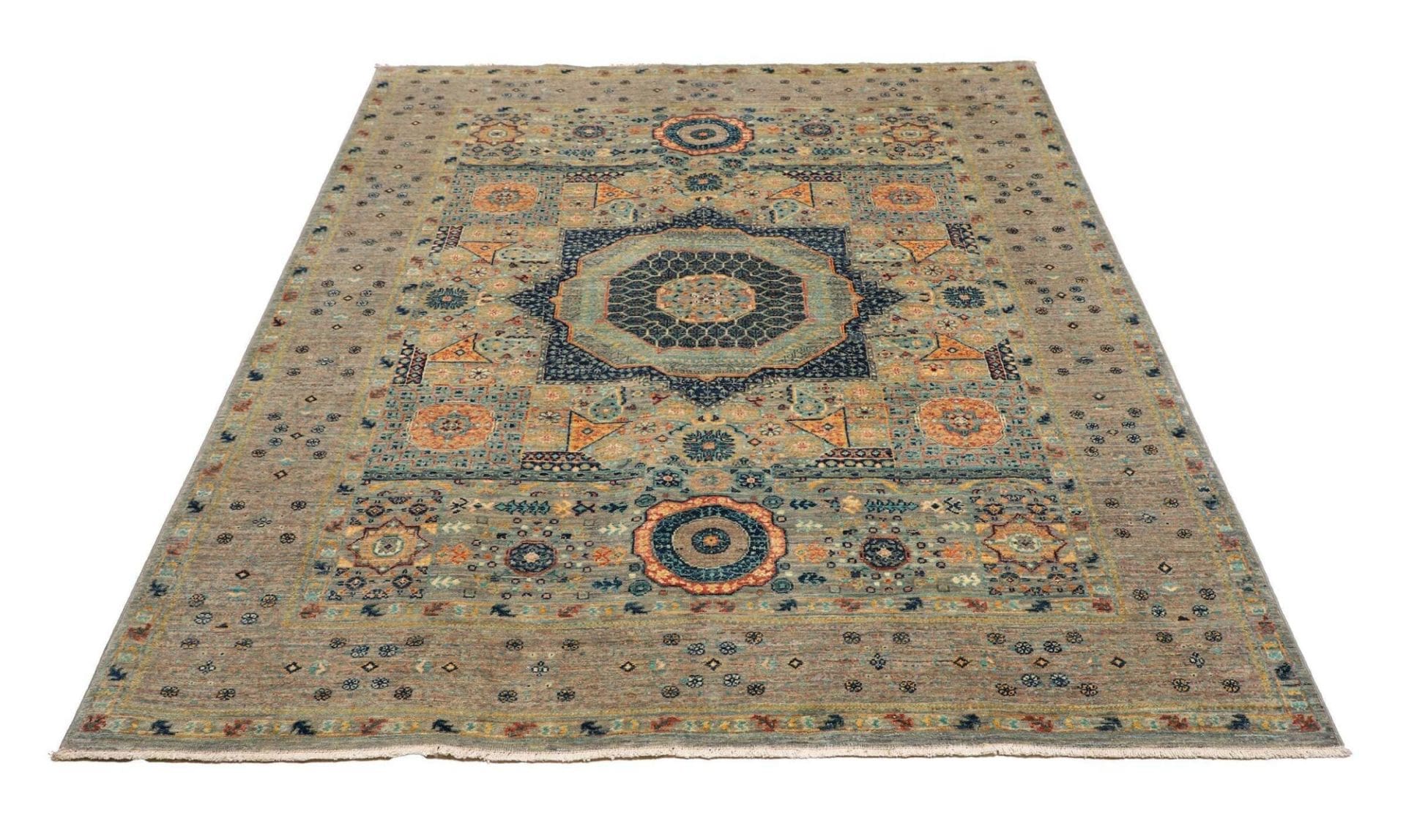 Handgeknüpfter Mamluk Orientteppich 157 × 190 cm
