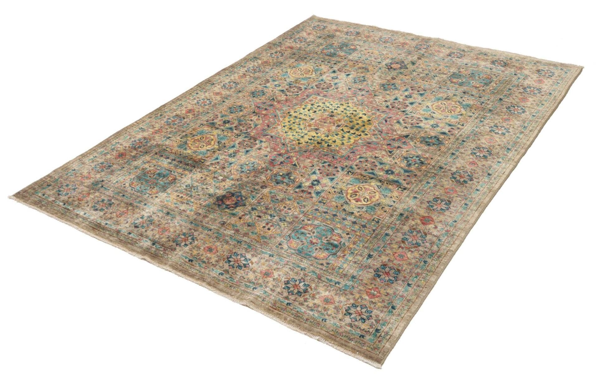 mamluk-teppich-153-x-199cm-handgeknupft-aus-schurwolle-orientteppich-1 Mamluk Orientteppich 153 × 199 cm aus Wolle, handgeknüpft