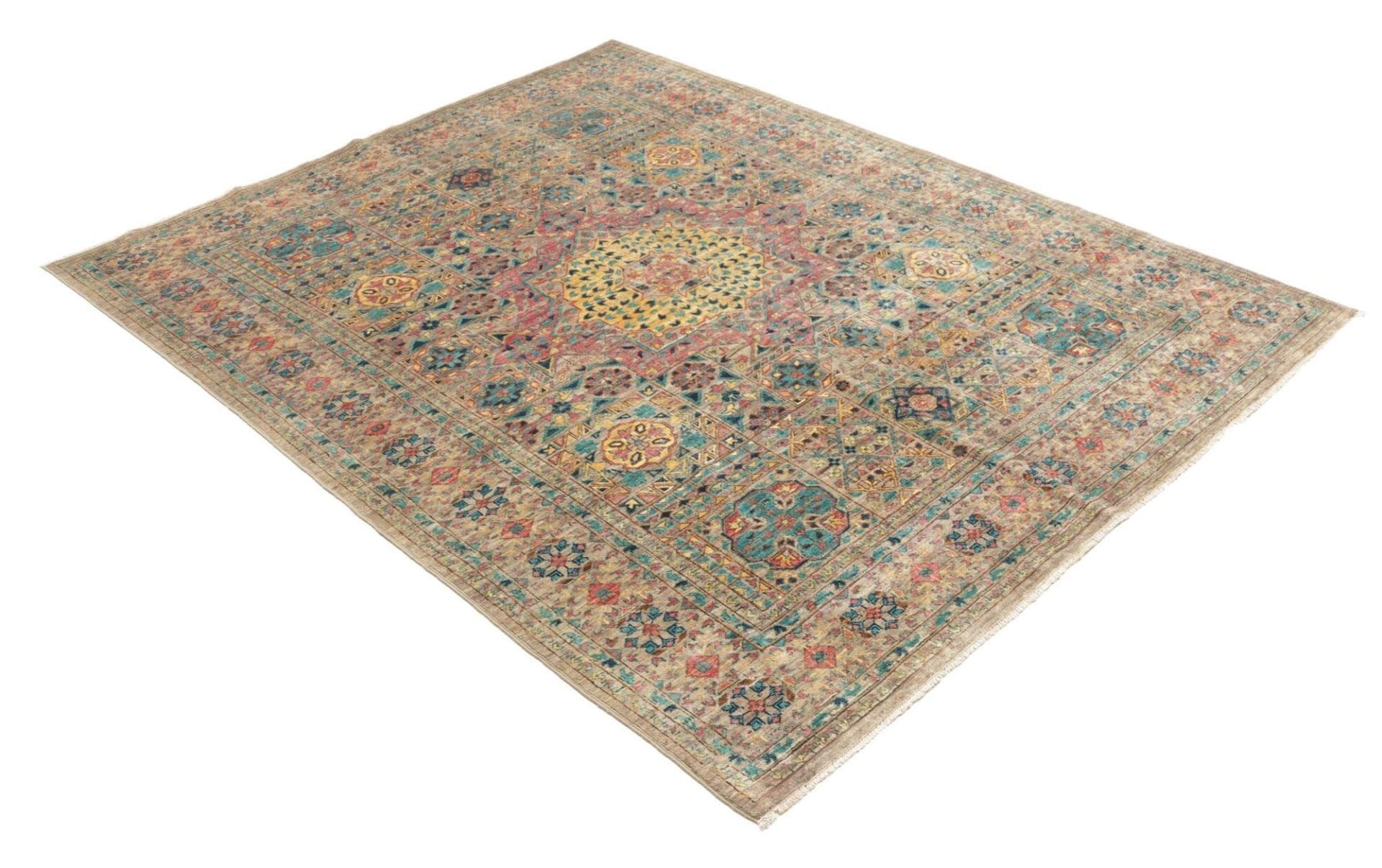 mamluk-teppich-153-x-199cm-handgeknupft-aus-schurwolle-orientteppich-2 Mamluk Orientteppich 153 × 199 cm aus Wolle, handgeknüpft