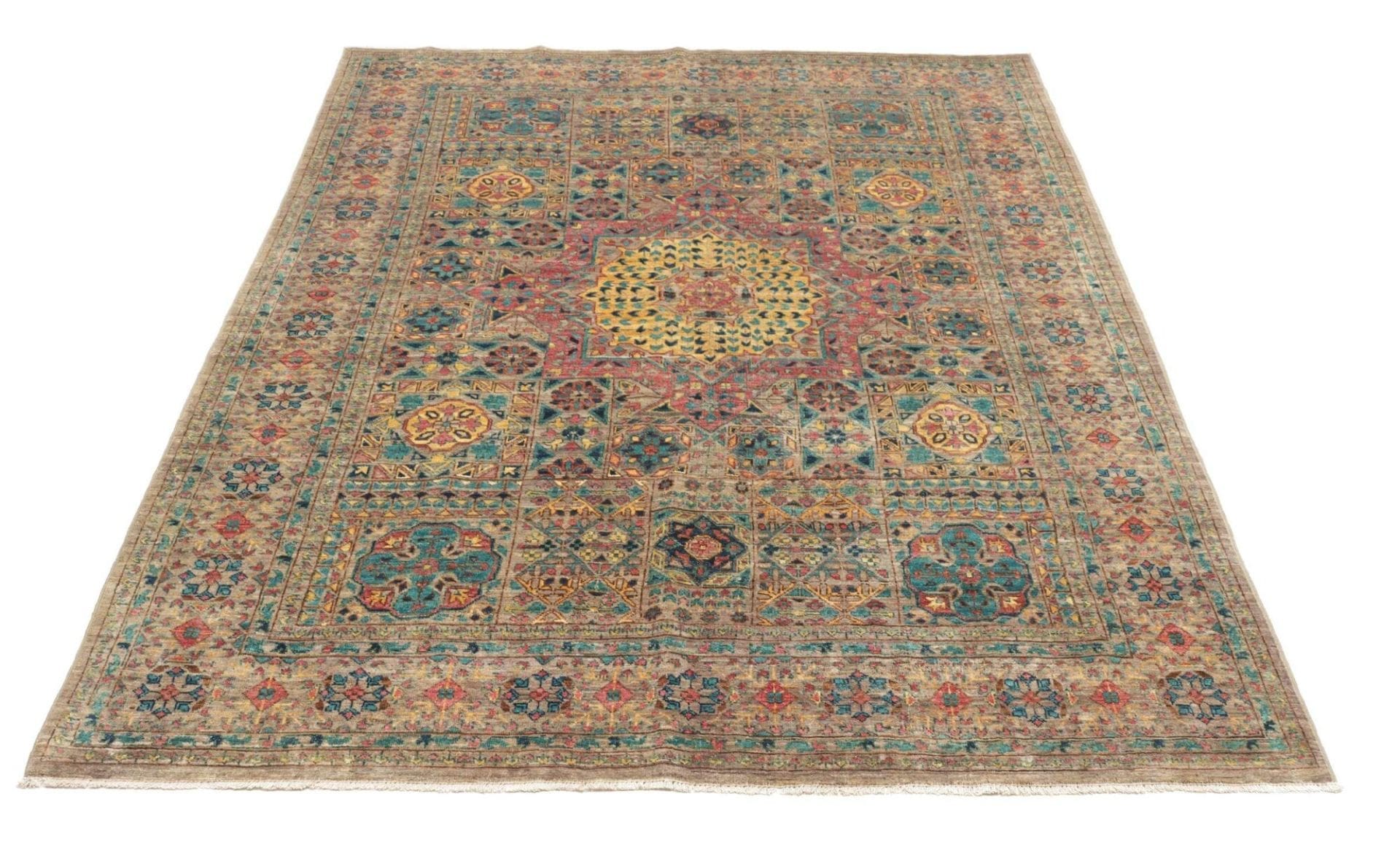 mamluk-teppich-153-x-199cm-handgeknupft-aus-schurwolle-orientteppich-3 Mamluk Orientteppich 153 × 199 cm aus Wolle, handgeknüpft