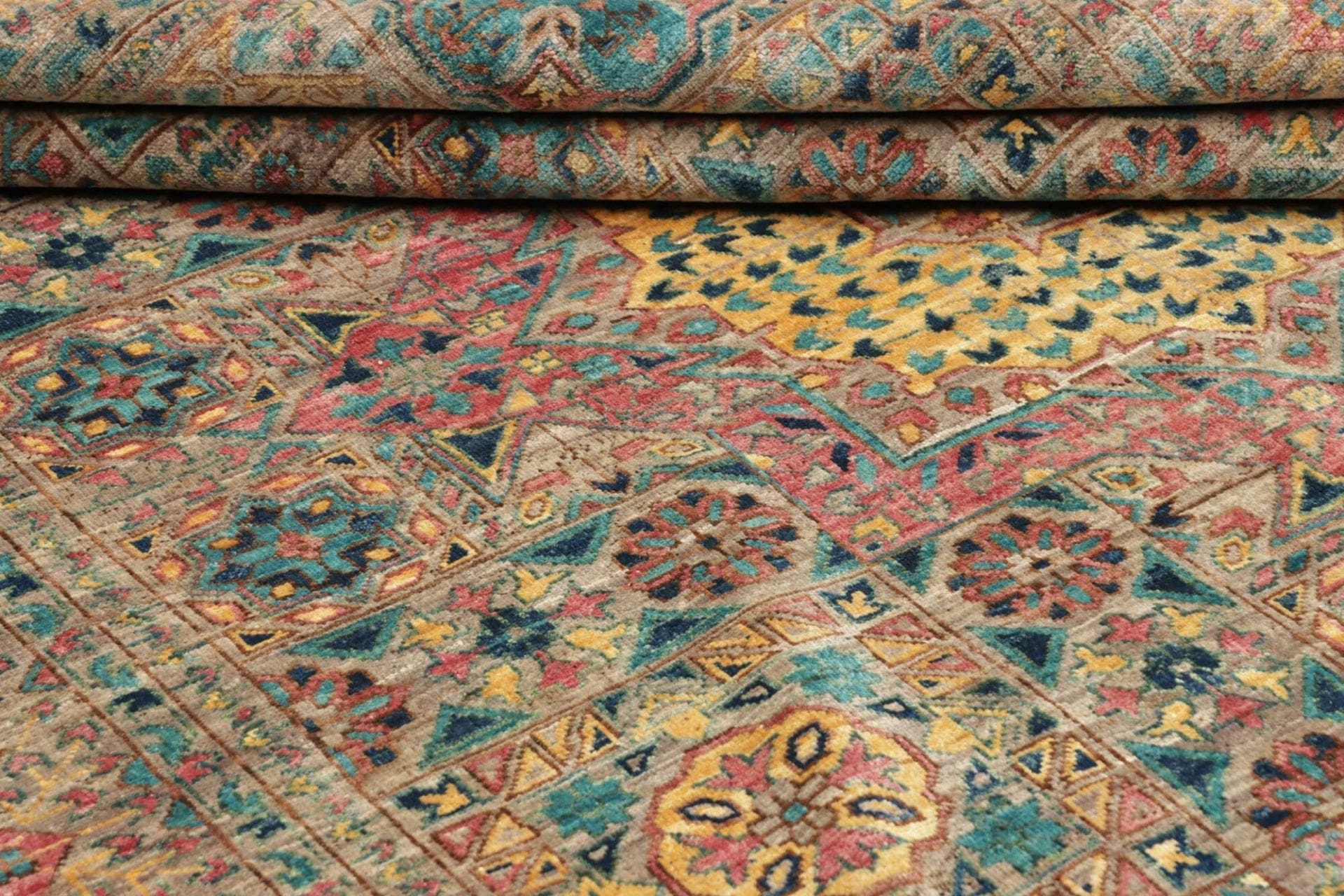mamluk-teppich-153-x-199cm-handgeknupft-aus-schurwolle-orientteppich-9 Mamluk Orientteppich 153 × 199 cm aus Wolle, handgeknüpft