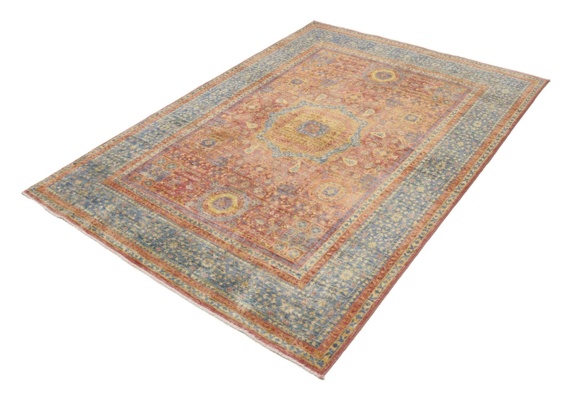Handgeknüpfter Mamluk Orientteppich, 154 × 206 cm, Wolle