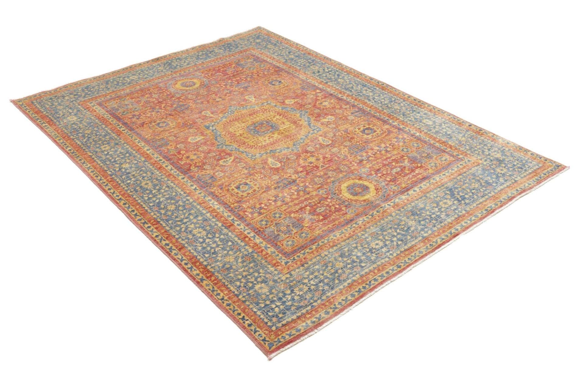 Handgeknüpfter Mamluk Orientteppich, 154 × 206 cm, Wolle