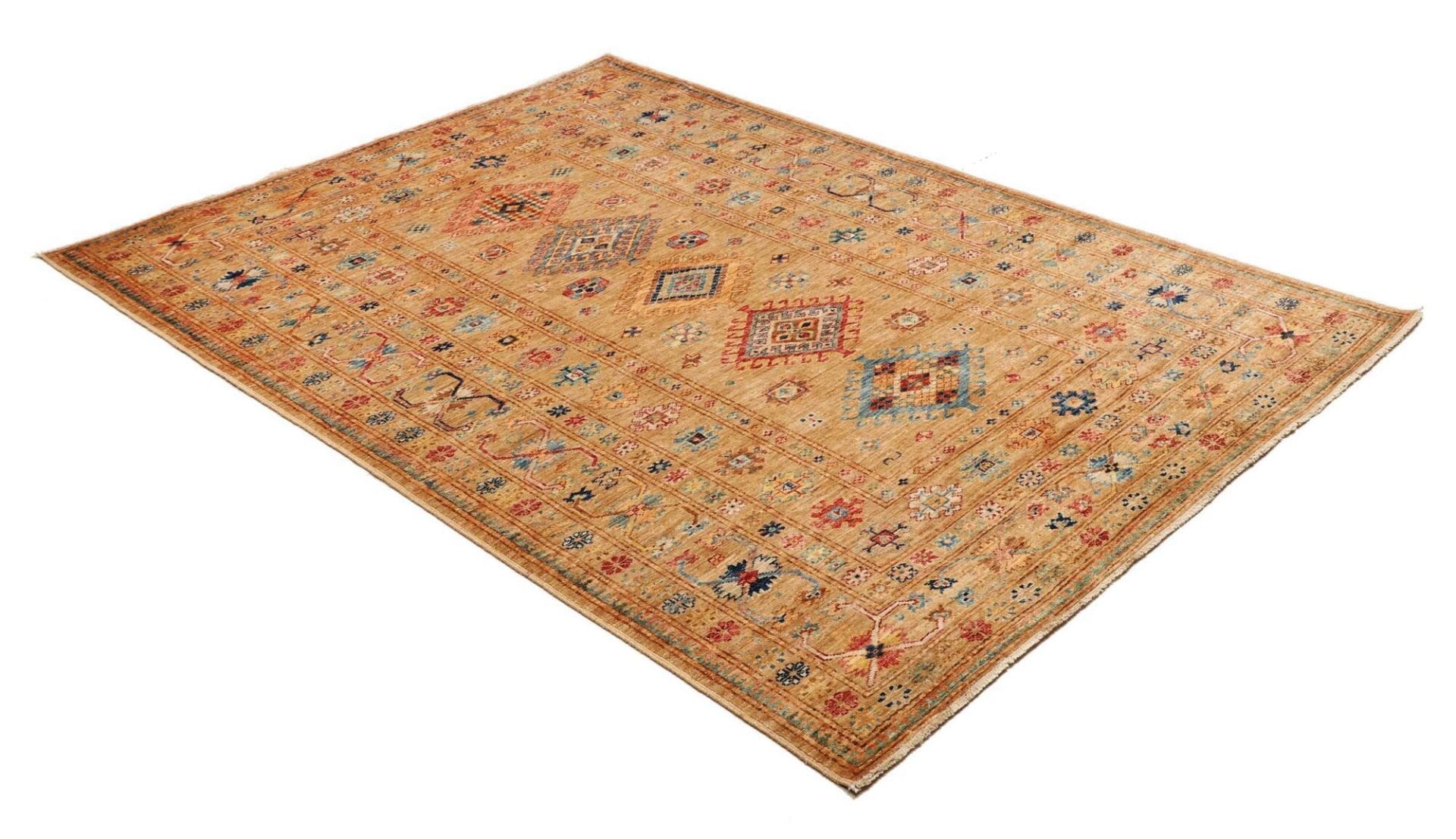 Kazak Orientteppich 152 × 205 cm aus Wolle, handgeknüpft