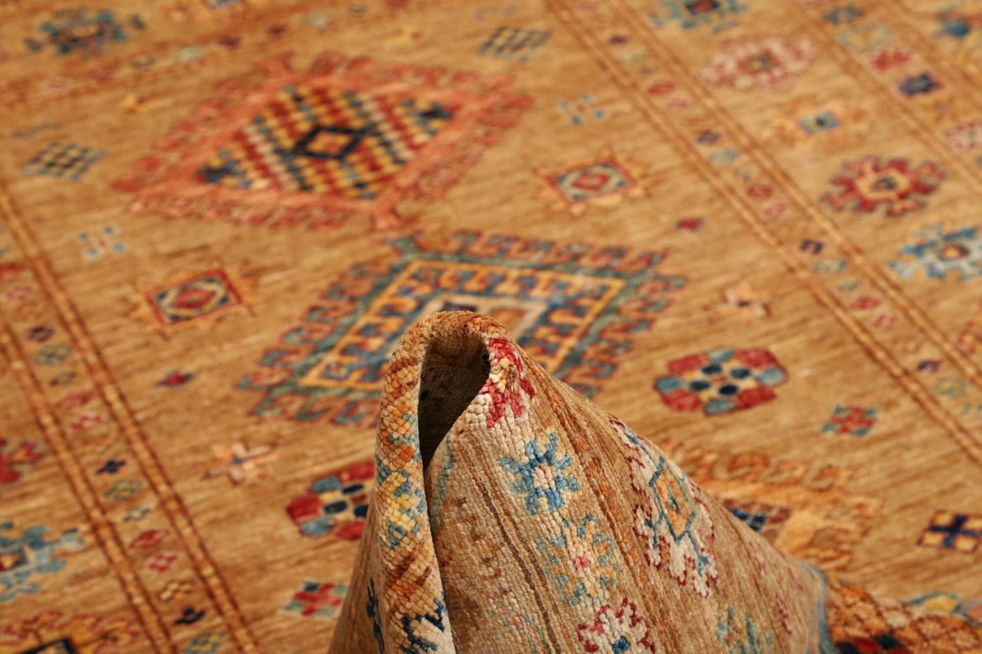Kazak Orientteppich 152 × 205 cm aus Wolle, handgeknüpft