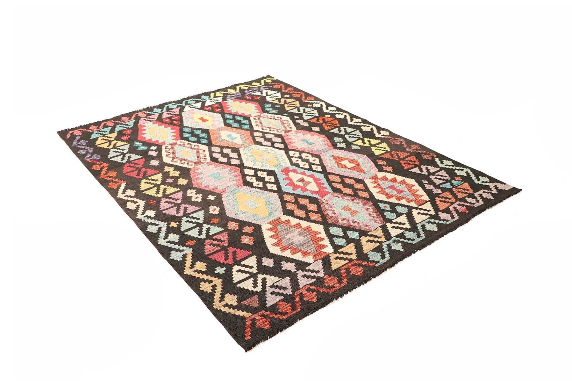 Kelim 160 × 204 cm aus Wolle, handgewebt
