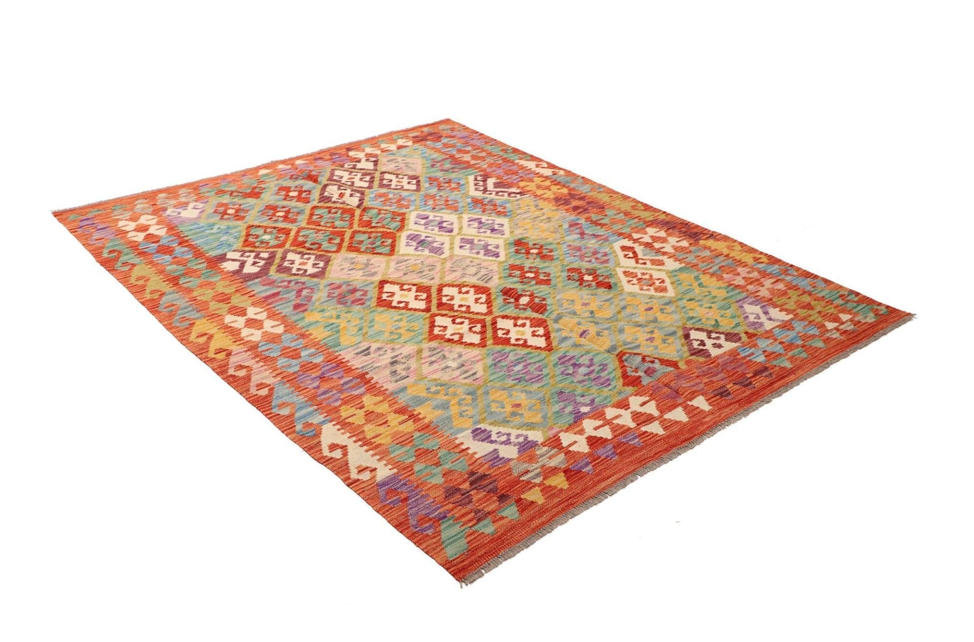 Handgewebter Kelim, 153 × 193 cm, Wolle
