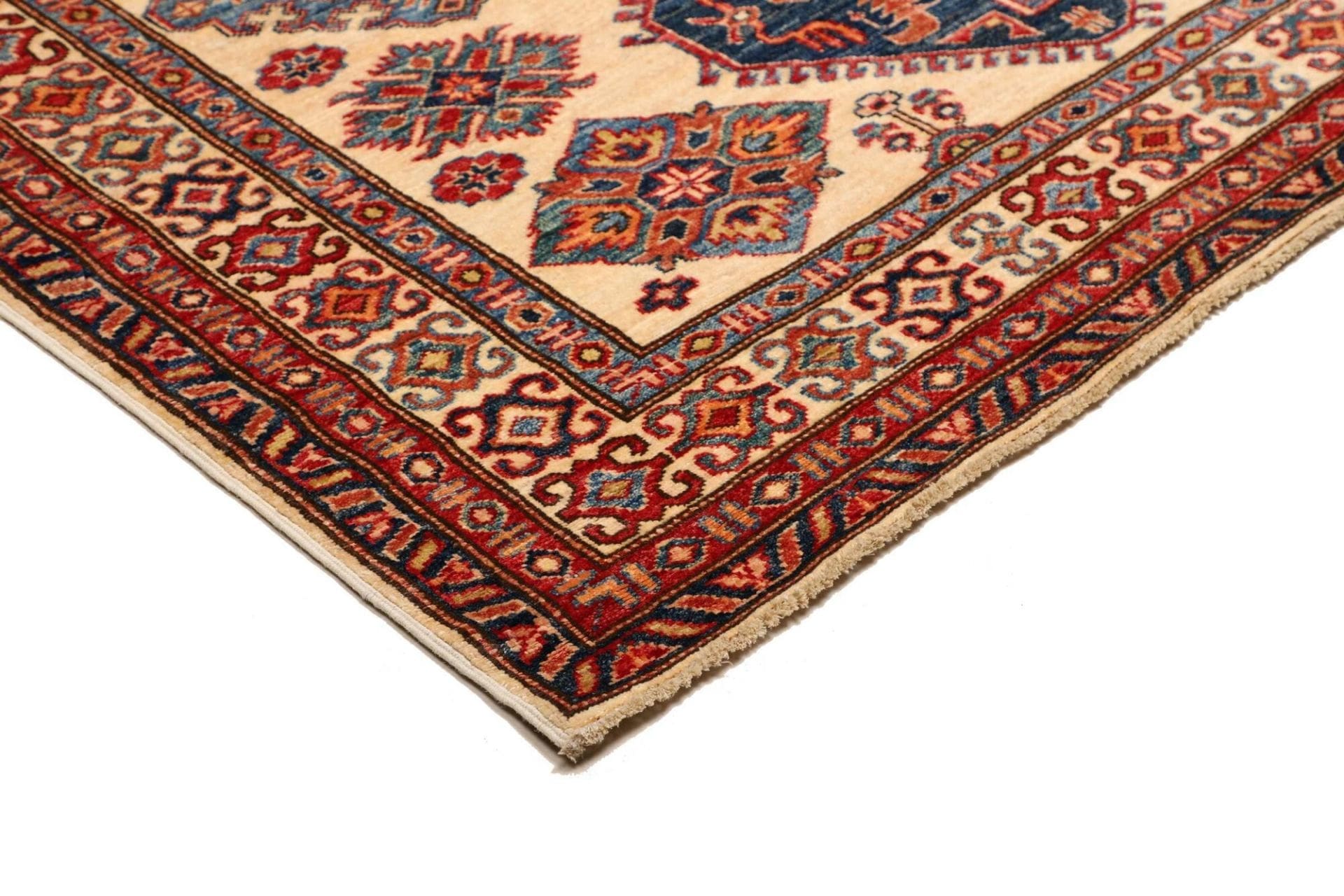 Handgeknüpfter Kazak Orientteppich, 158 × 202 cm, Wolle