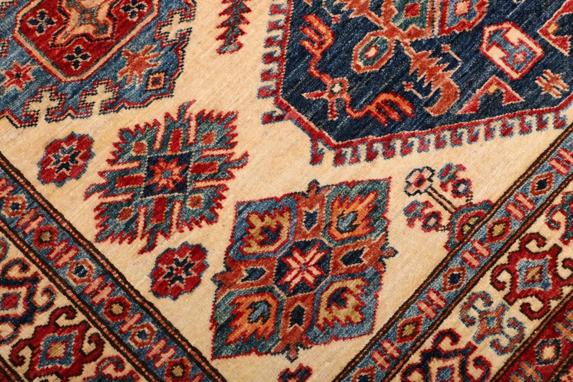 Handgeknüpfter Kazak Orientteppich, 158 × 202 cm, Wolle