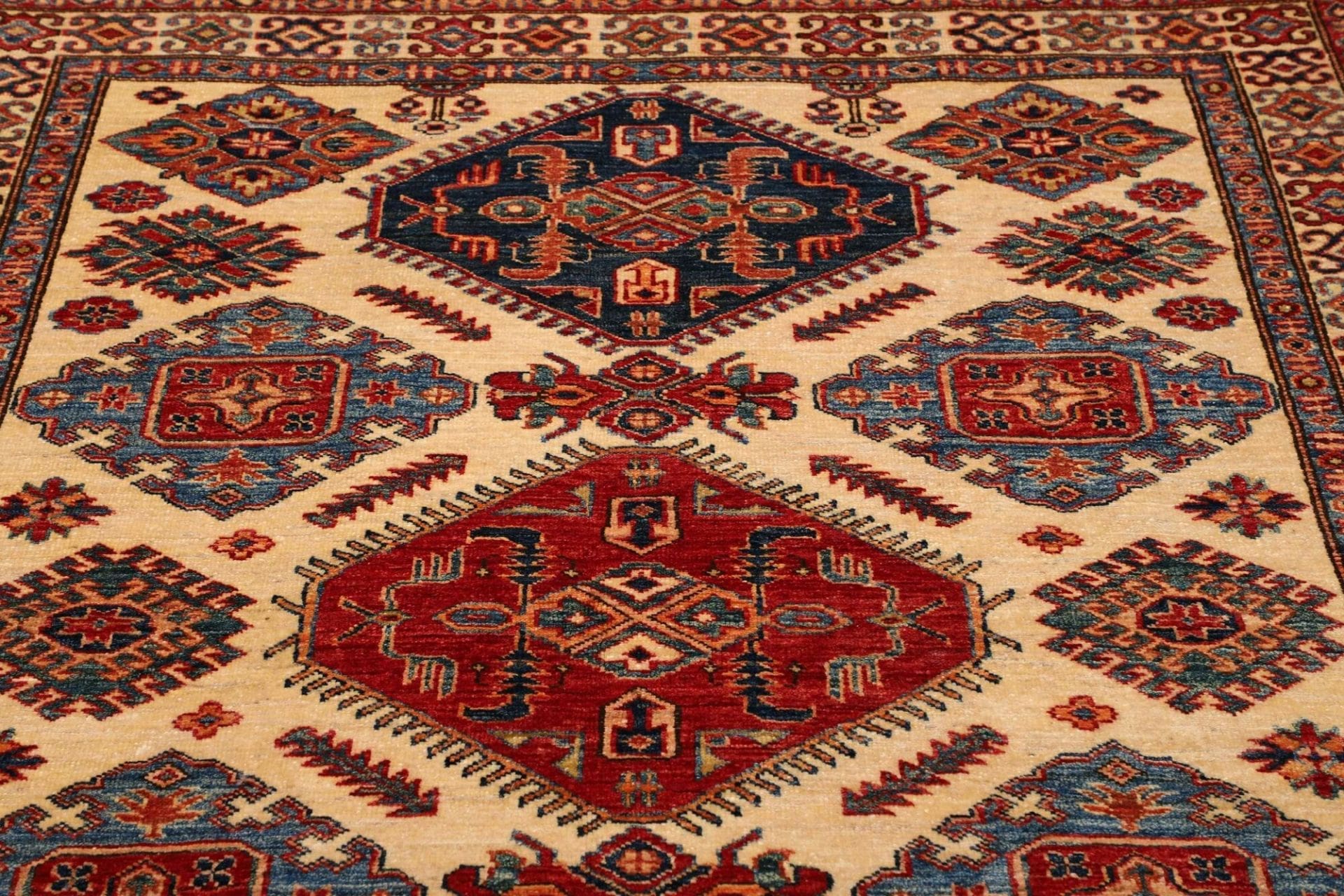 Handgeknüpfter Kazak Orientteppich, 158 × 202 cm, Wolle