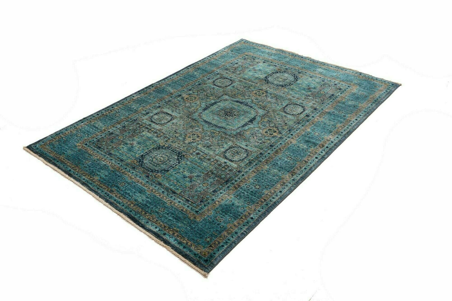 Mamluk Orientteppich aus Pakistan, 132 × 186 cm