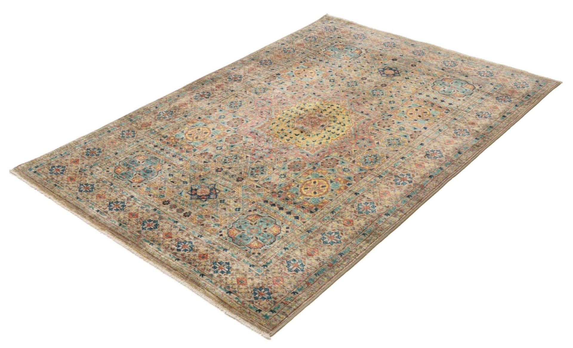 Handgeknüpfter Mamluk Orientteppich 129 × 182 cm