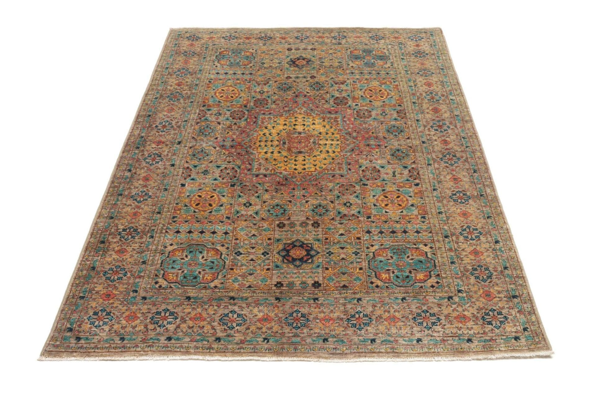 Handgeknüpfter Mamluk Orientteppich 129 × 182 cm