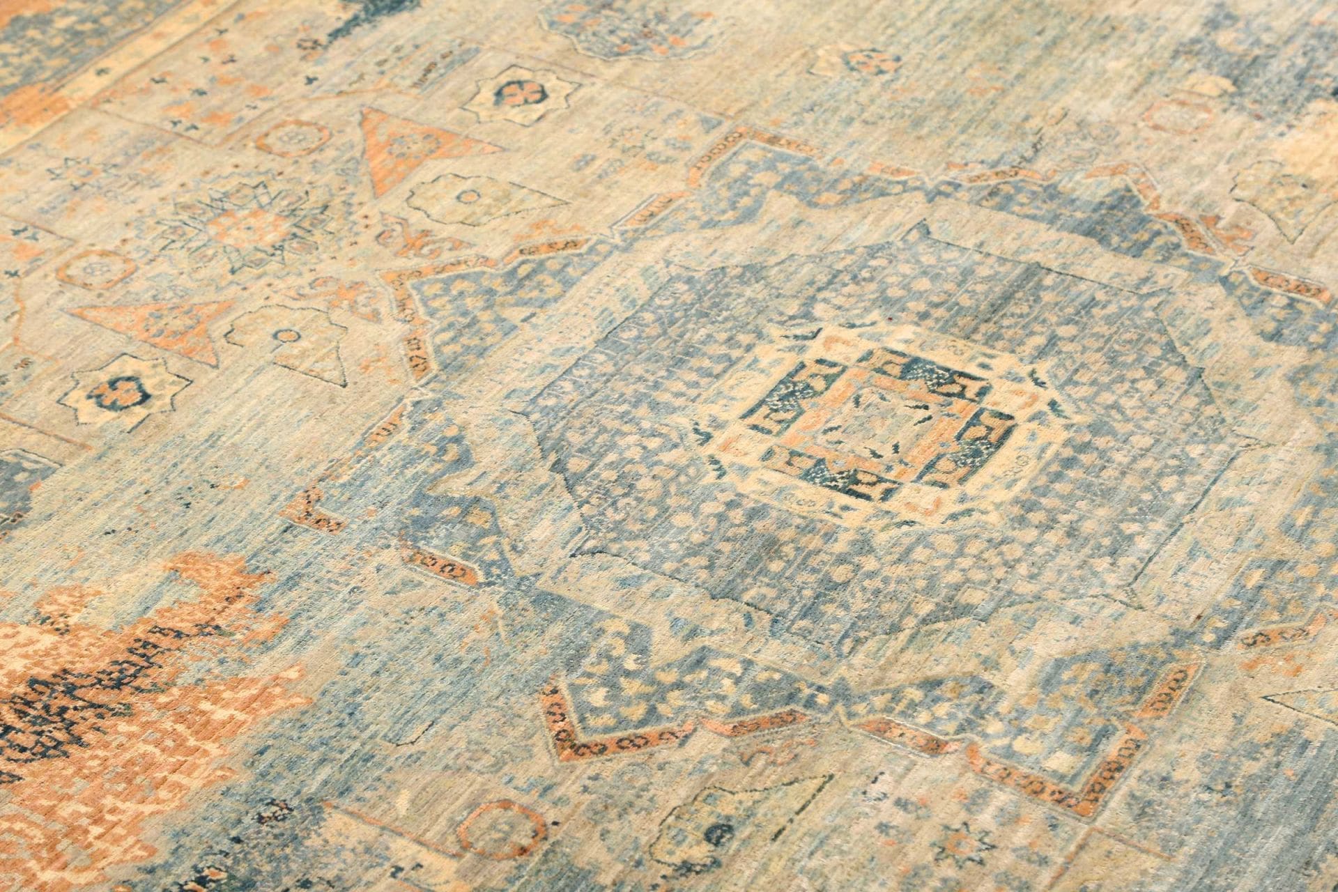 Mamluk Orientteppich 153 × 202 cm aus Wolle, handgeknüpft