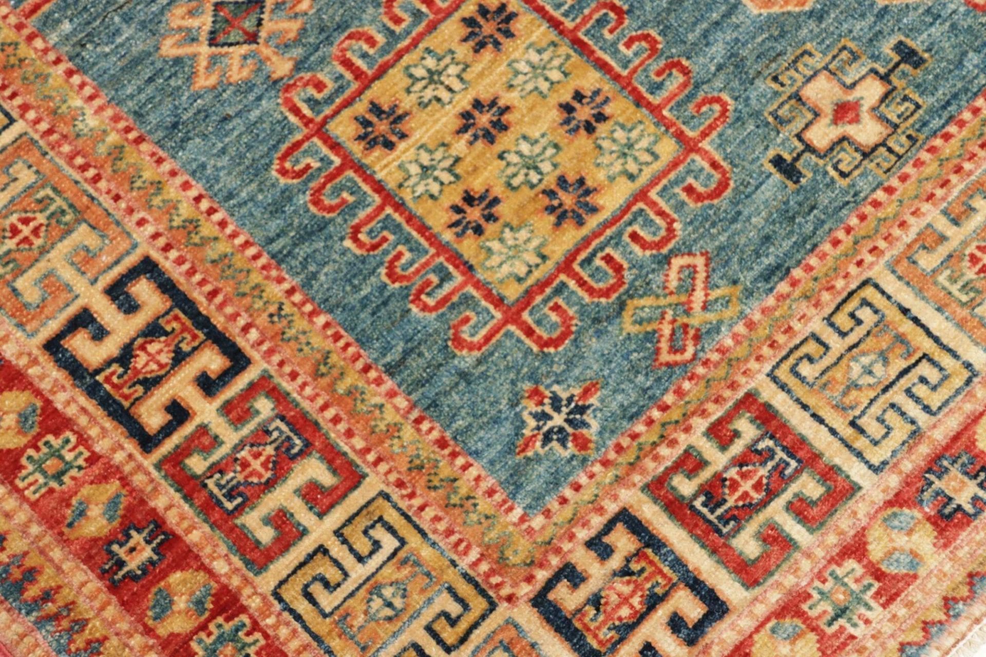 Handgeknüpfter Kazak Orientteppich, 146 × 195 cm, Wolle